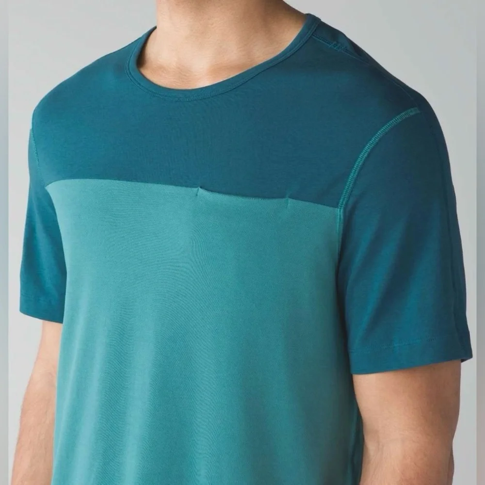 Lululemon In Your Element Short Sleeve Turquoise Sea Desert Teal